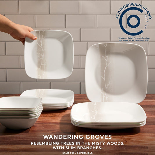 Corelle® Square Wandering Grove 10.5" Dinner Plate