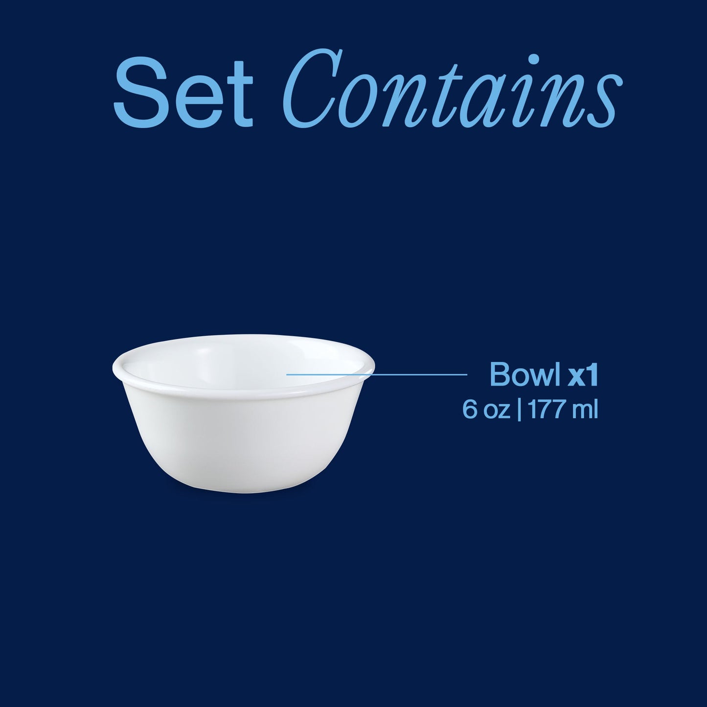 Corelle® Winter Frost White 6-ounce Mini Dip Bowl