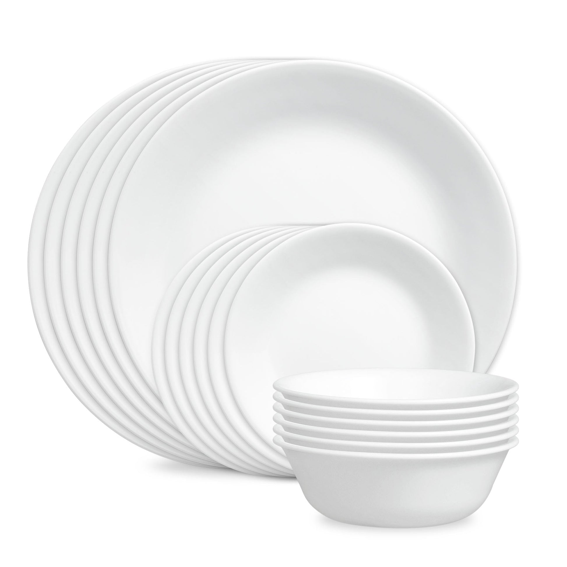 Corelle® Winter Frost White 18-piece Dinnerware Set, Service for 6