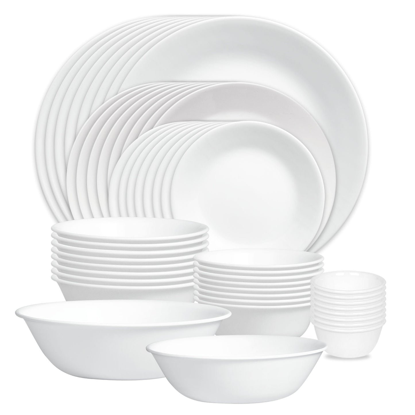 Corelle® Winter Frost White 50-piece Dinnerware Set, Service for 8, EXCLUSIVE