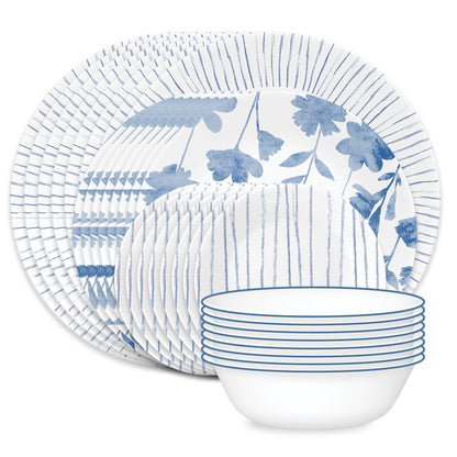 Corelle® Botanical Stripes 32-piece Dinnerware Set, Service for 8