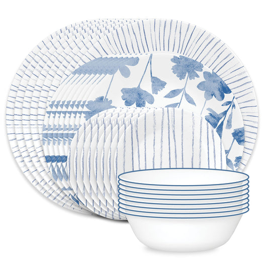 Corelle® Botanical Stripes 32-piece Dinnerware Set, Service for 8