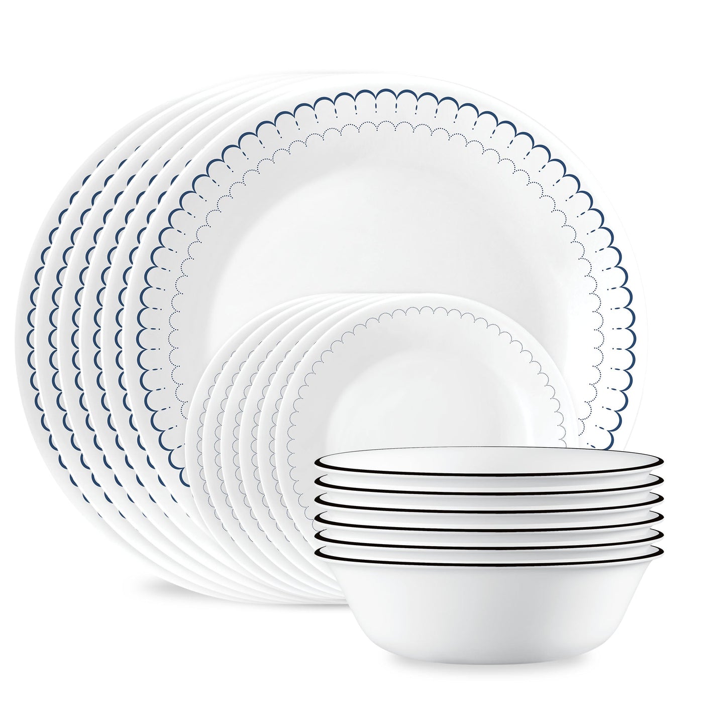 Corelle® Caspian Lace 18-piece Dinnerware Set, Service for 6