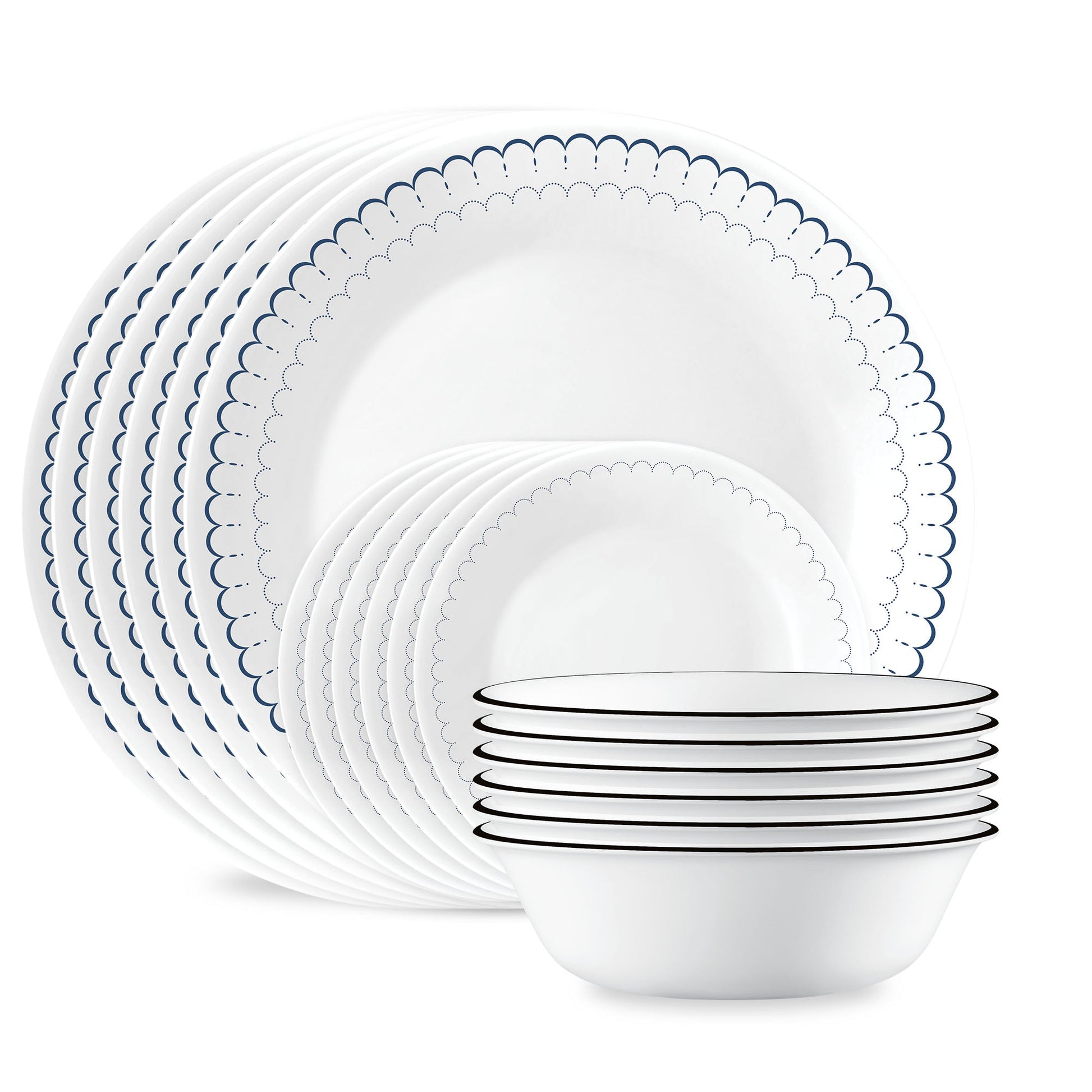 Corelle® Caspian Lace 18-piece Dinnerware Set, Service for 6