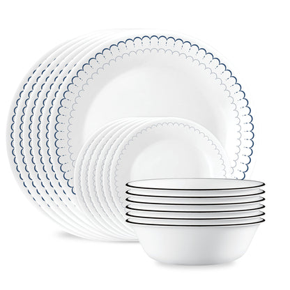 Corelle® Caspian Lace 18-piece Dinnerware Set, Service for 6
