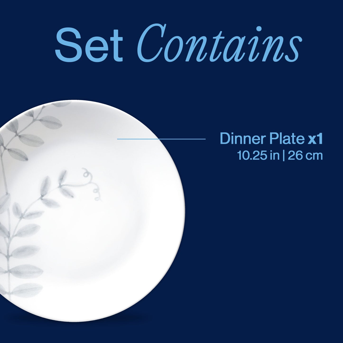 Corelle® Flowing Fern 10.25" Dinner Plate