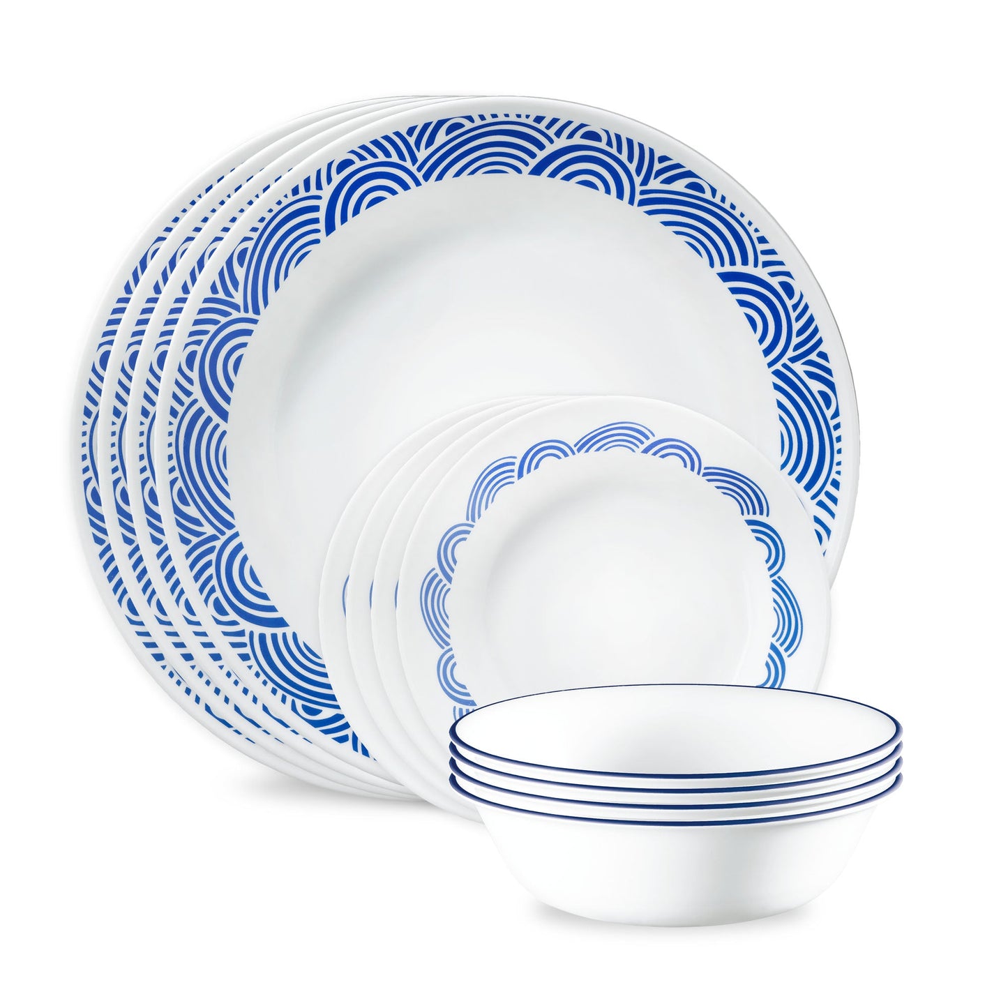 Corelle® Rolling Waves 12-piece Dinnerware Set, Service for 4