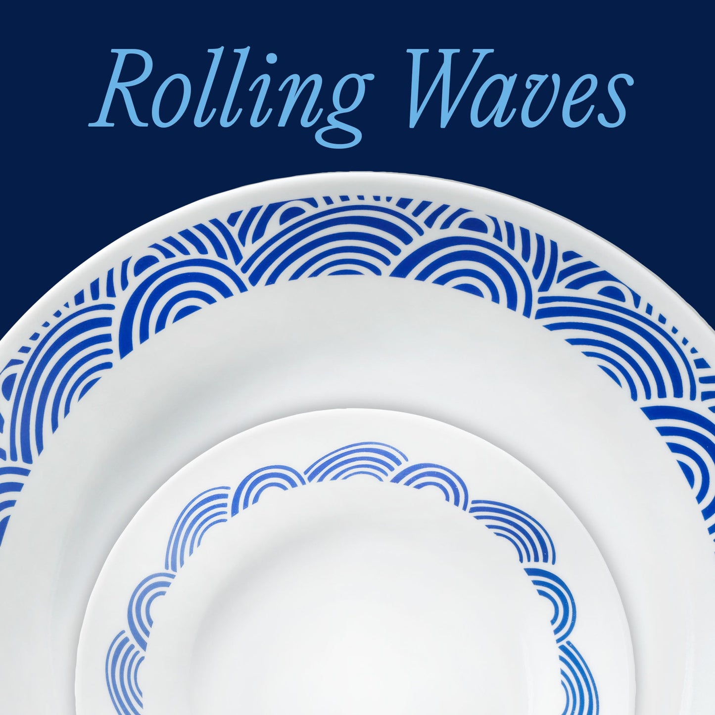 Corelle® Rolling Waves 12-piece Dinnerware Set, Service for 4