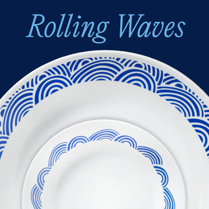 Corelle® Rolling Waves 12-piece Dinnerware Set, Service for 4