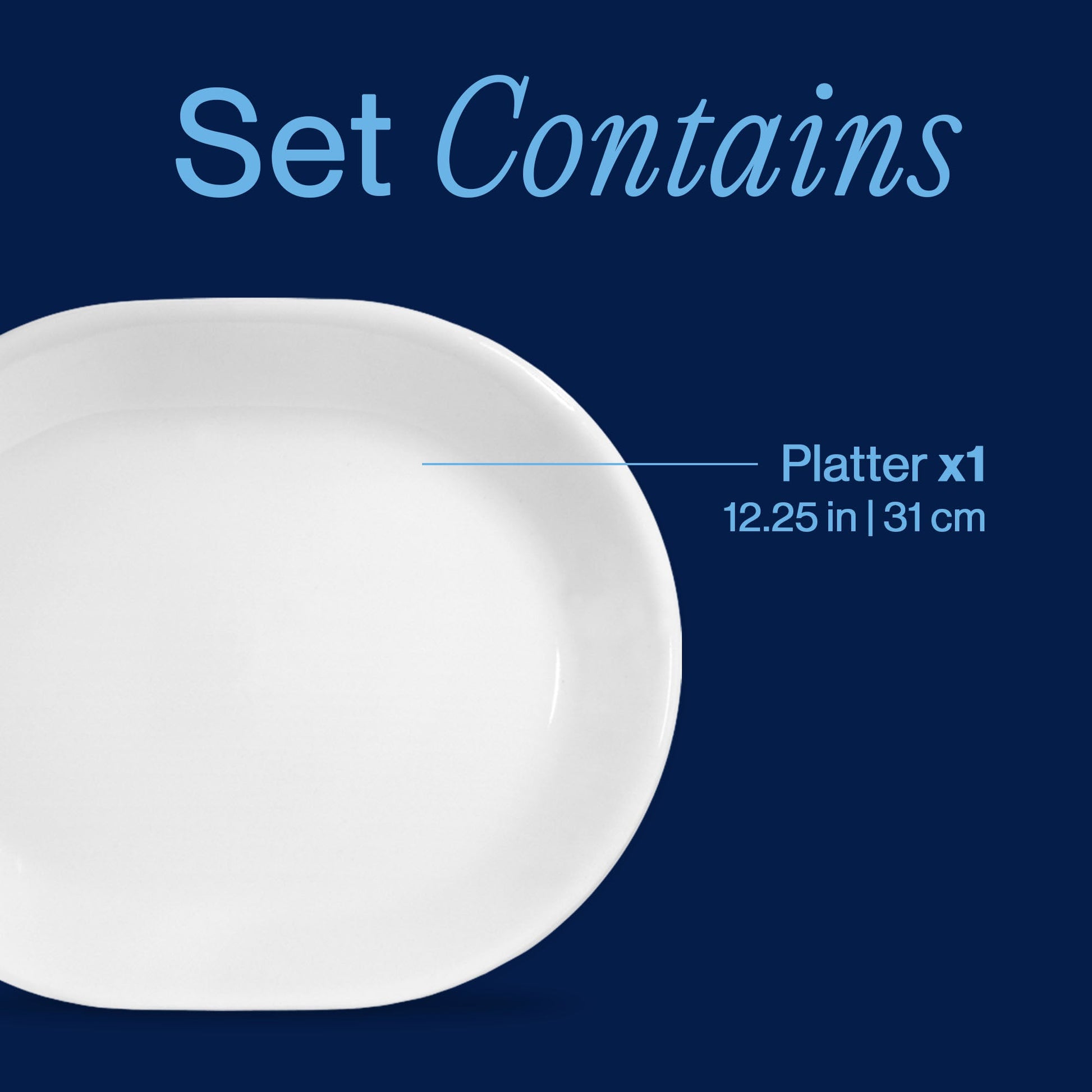 Corelle® Winter Frost White 12.25" Serving Platter