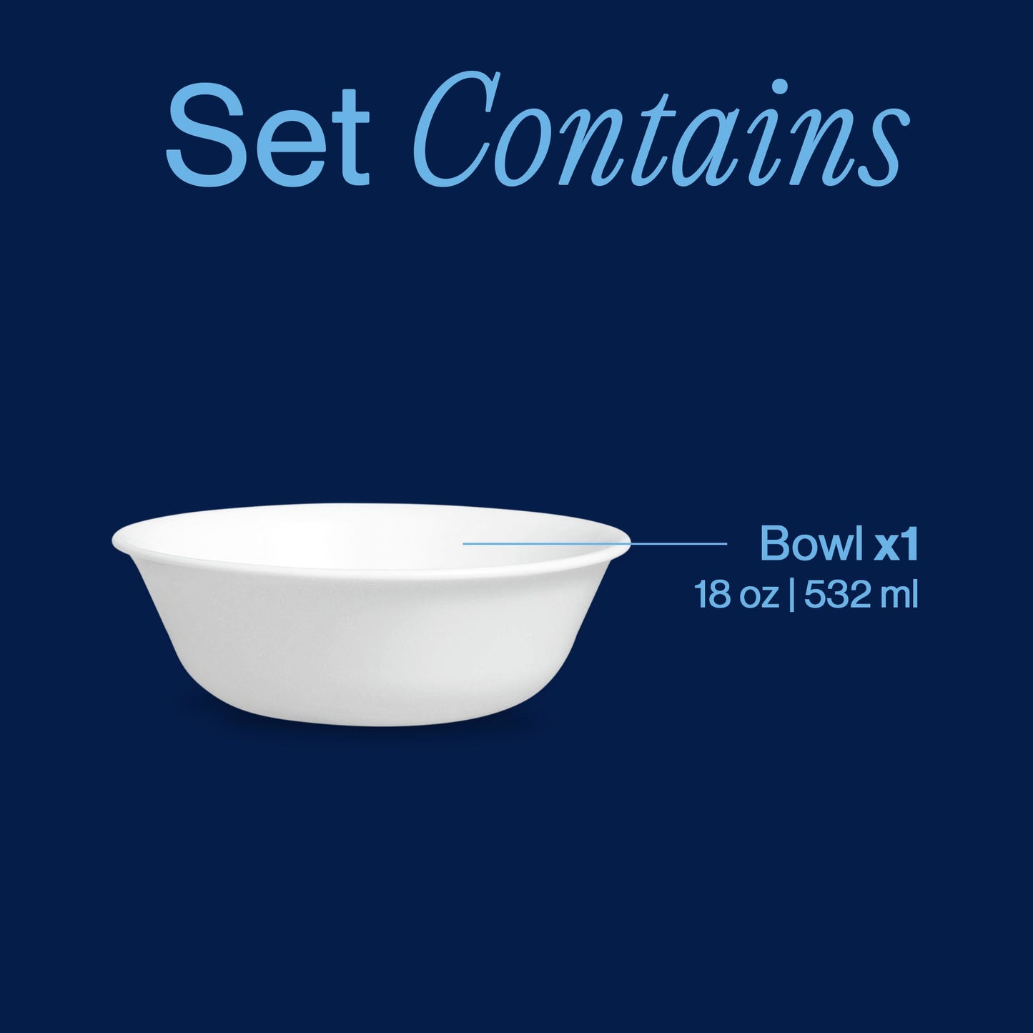 Corelle® Winter Frost White 18-ounce Cereal Bowl