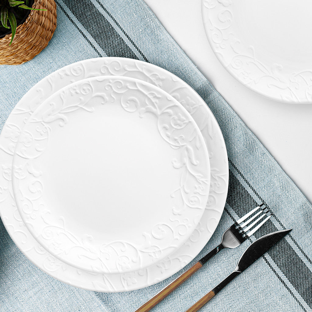 Corelle® Bella Faenza Dinnerware Set – Service for 6 + Serving Bowl