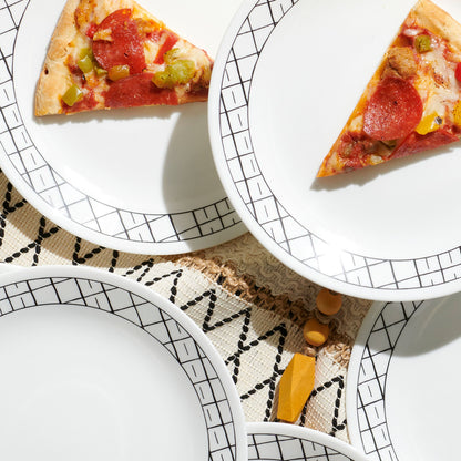 Corelle® Delicate Grid 8.5" Lunch Plate, 6-pack
