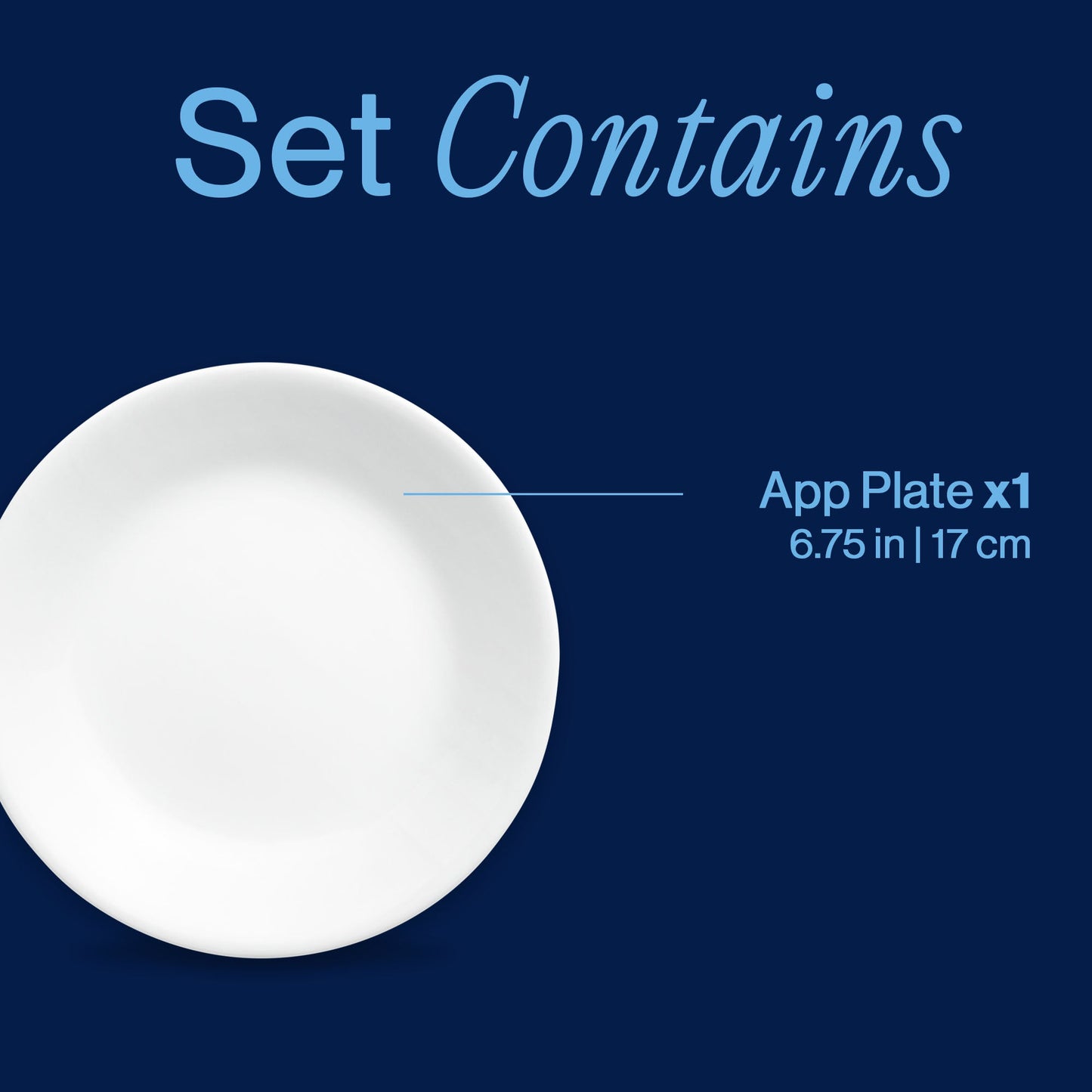 Corelle® Winter Frost White 6.75" Appetizer Plates, 6-pack