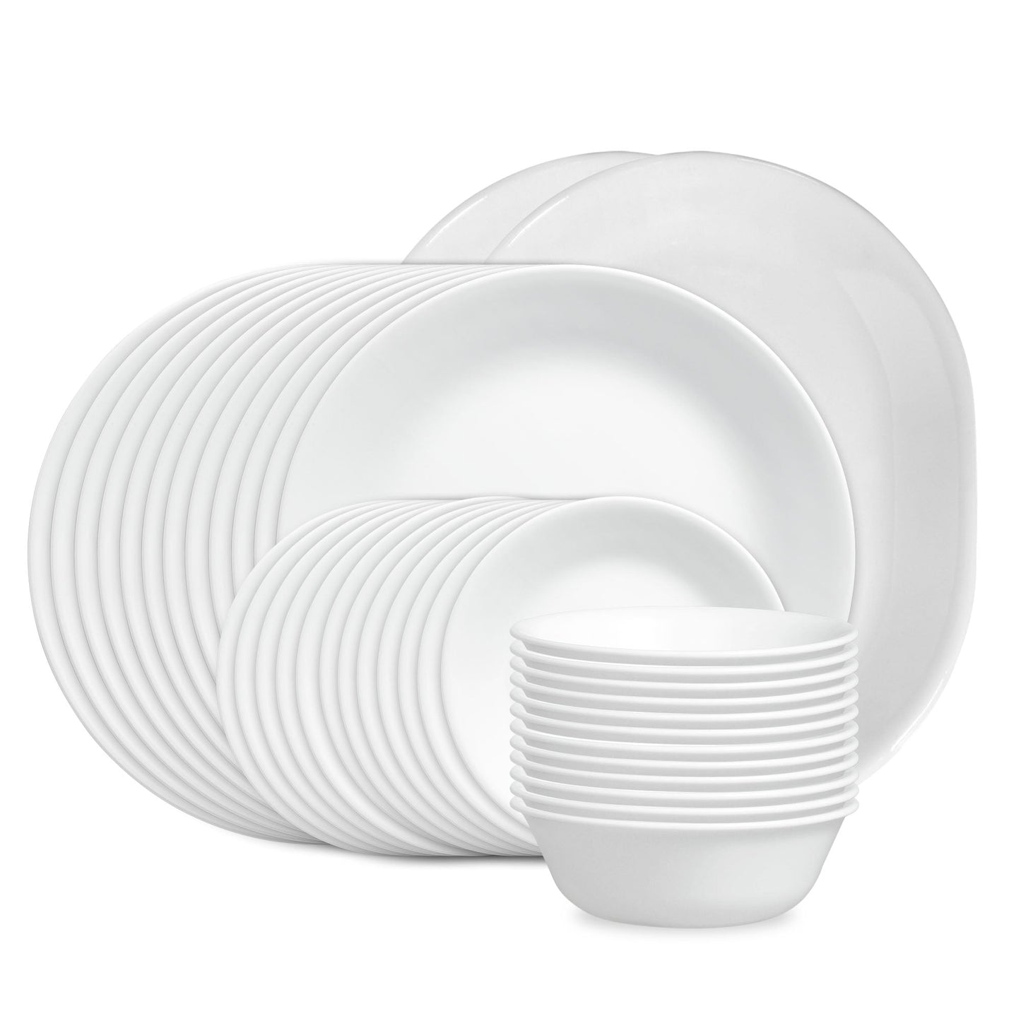 Corelle® Winter Frost White 38-piece Dinnerware Set, Service for 12
