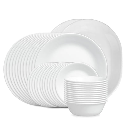 Corelle® Winter Frost White 38-piece Dinnerware Set, Service for 12