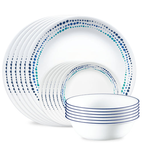 Corelle® Ocean Blues 18-piece Dinnerware Set, Service for 6
