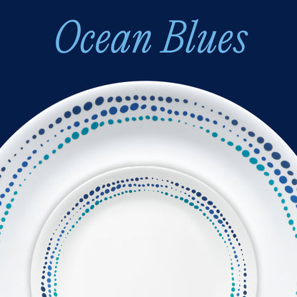 Corelle® Ocean Blues 18-piece Dinnerware Set, Service for 6