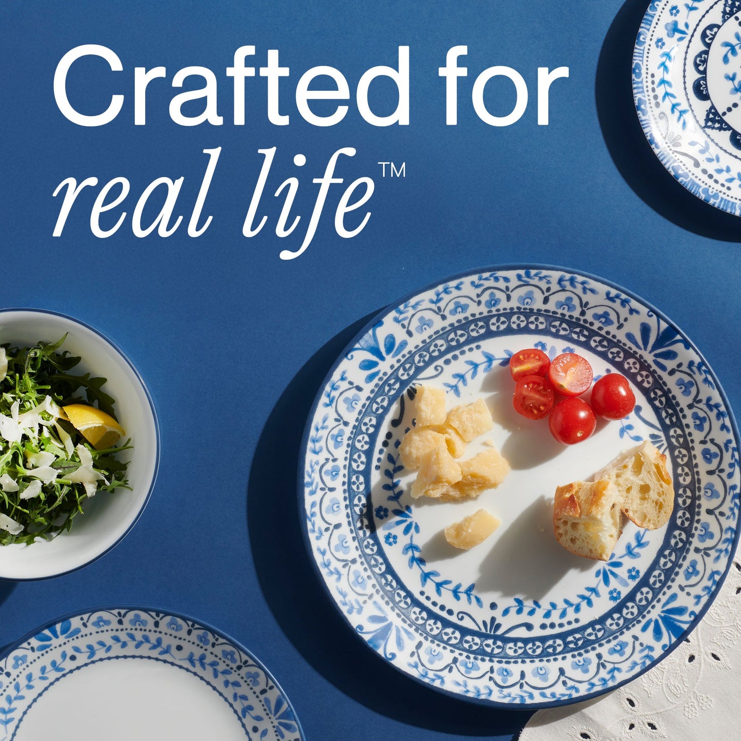 Corelle® Portofino Dinnerware Set – Service for 6 + Salad Plates