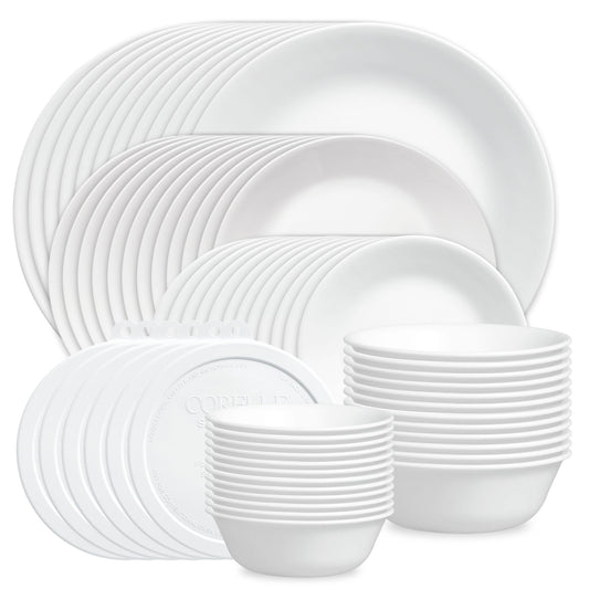 Corelle® Winter Frost White 66-piece Dinnerware Set, Service for 12