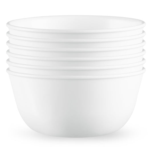 Corelle® Winter Frost White Dinnerware Set – Service for 6 + Soup Bowls