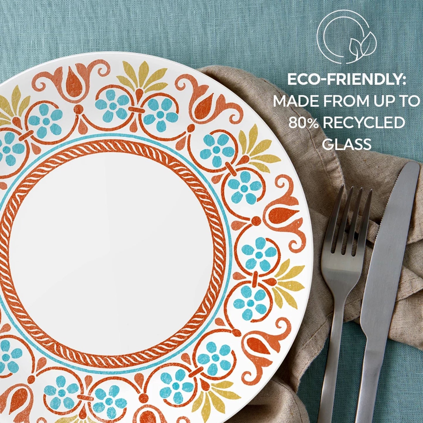 Corelle® Global Collection Terracotta Dreams 18-piece Dinnerware Set, Service for 6