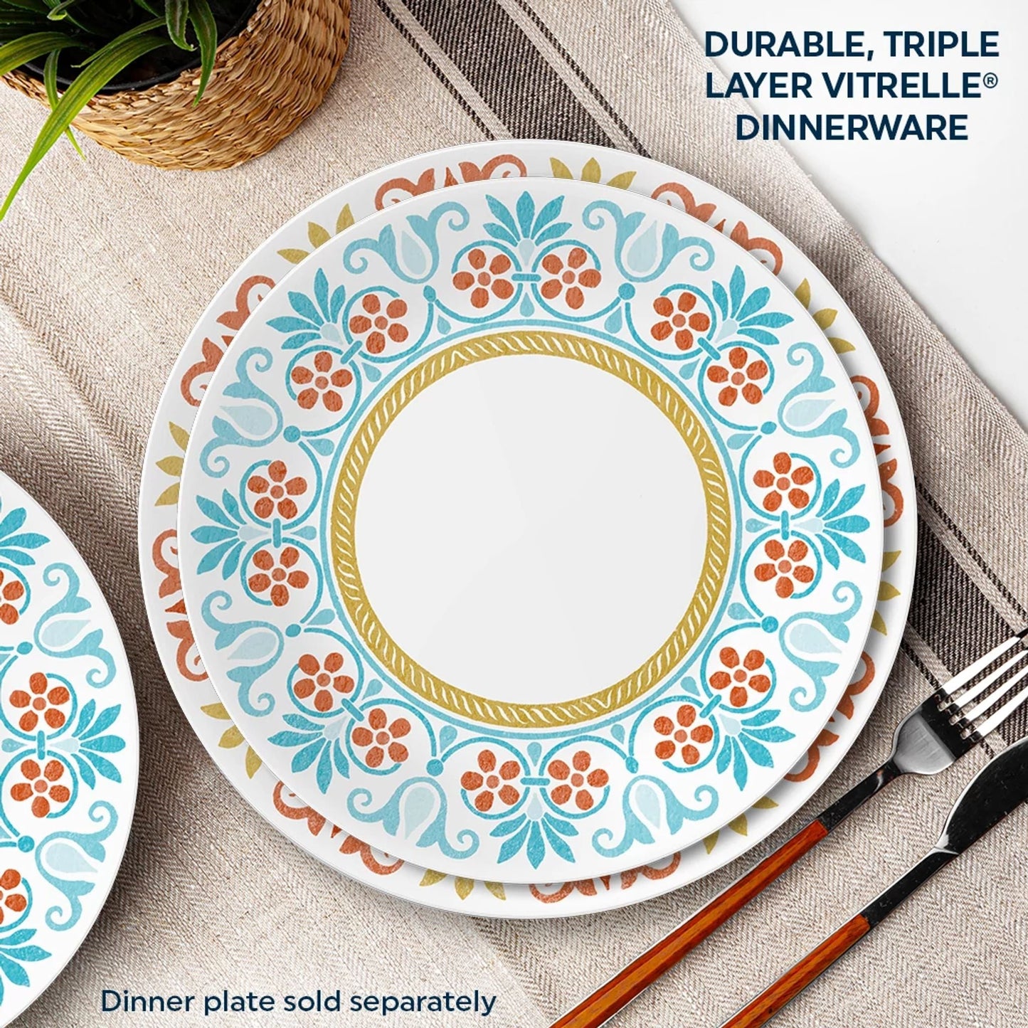 Corelle® Global Collection Terracotta Dreams 8.5" Salad Plate
