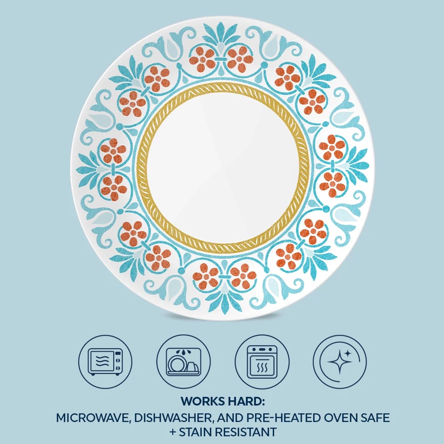 Corelle® Global Collection Terracotta Dreams 8.5" Salad Plate
