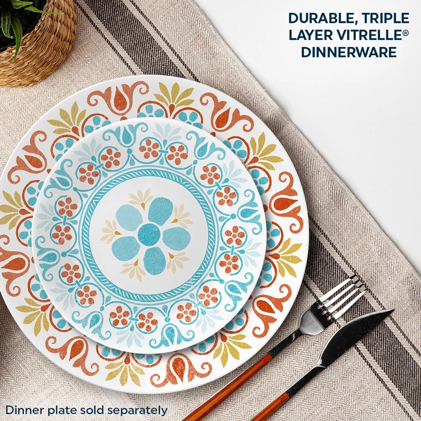 Corelle® Global Collection Terracotta Dreams 6.75" Appetizer Plate