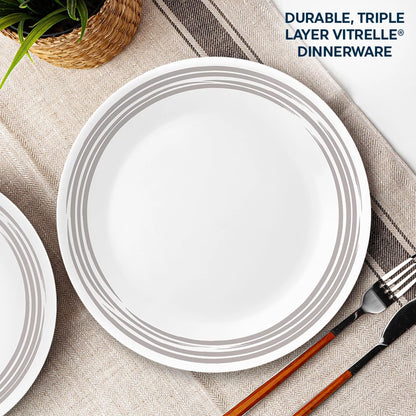 Corelle® Brushed Silver 10.25" Dinner Plate