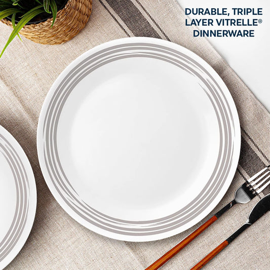 Corelle® Brushed Silver 10.25" Dinner Plate