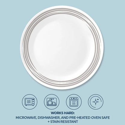 Corelle® Brushed Silver 10.25" Dinner Plate