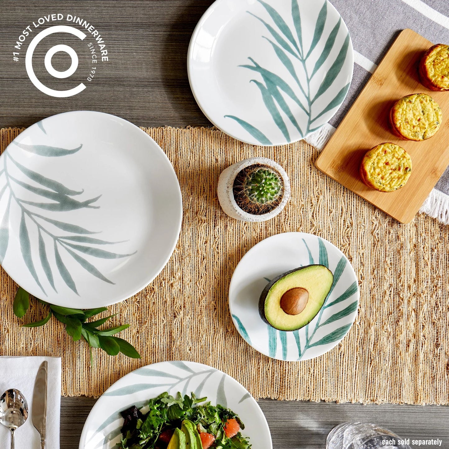 Corelle® Solar Print 6.75" Appetizer Plate, EXCLUSIVE