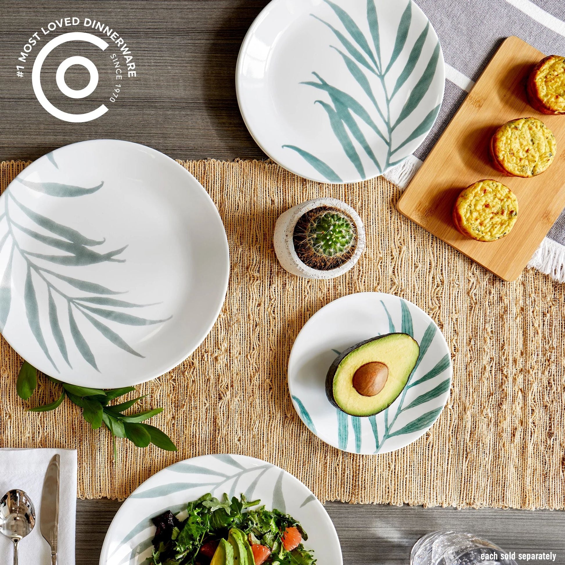 Corelle® Solar Print 6.75" Appetizer Plate, EXCLUSIVE