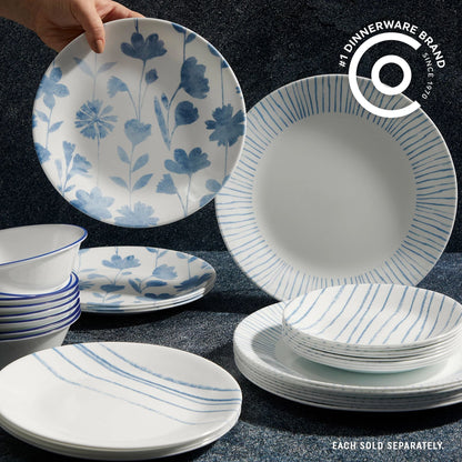 Corelle® Botanical Stripes 8.5" Salad Plates, 6 Pack