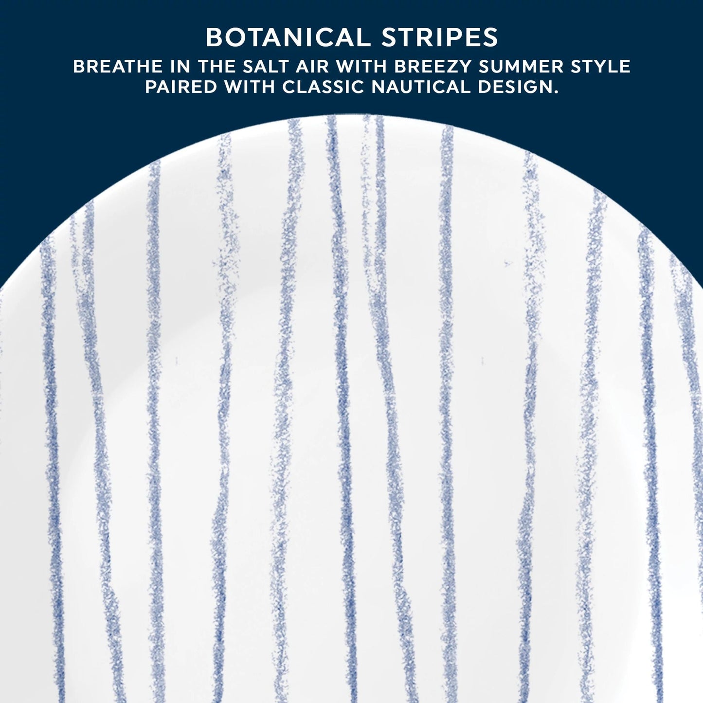 Corelle® Botanical Stripes 6.75" Appetizer Plate