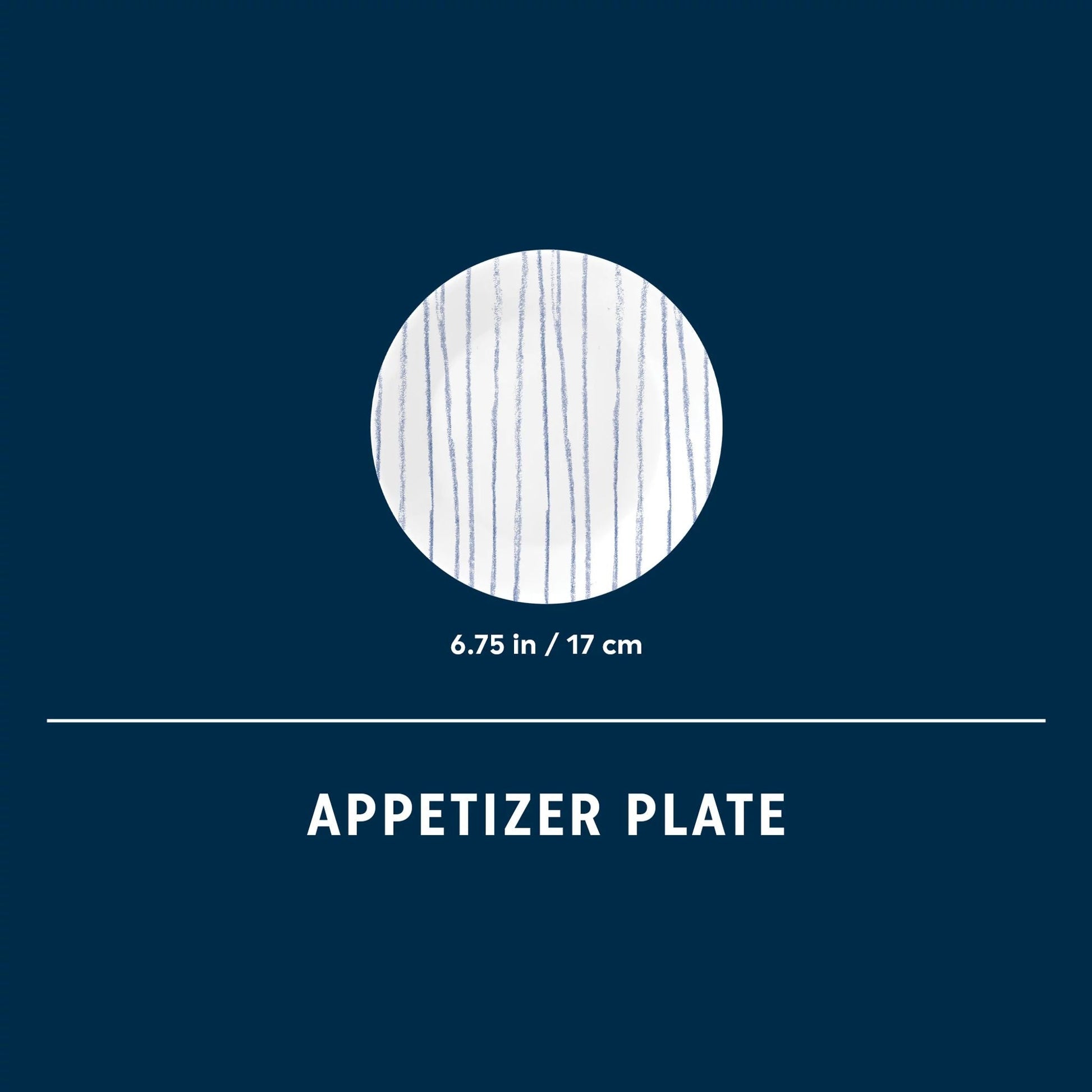 Corelle® Botanical Stripes 6.75" Appetizer Plate