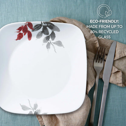 Corelle® Kyoto Leaves 16-piece Dinnerware Set, Service for 4