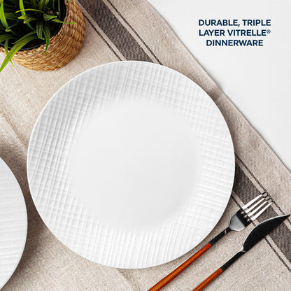 Corelle® Linen Weave 12-piece Dinnerware Set, Service for 4