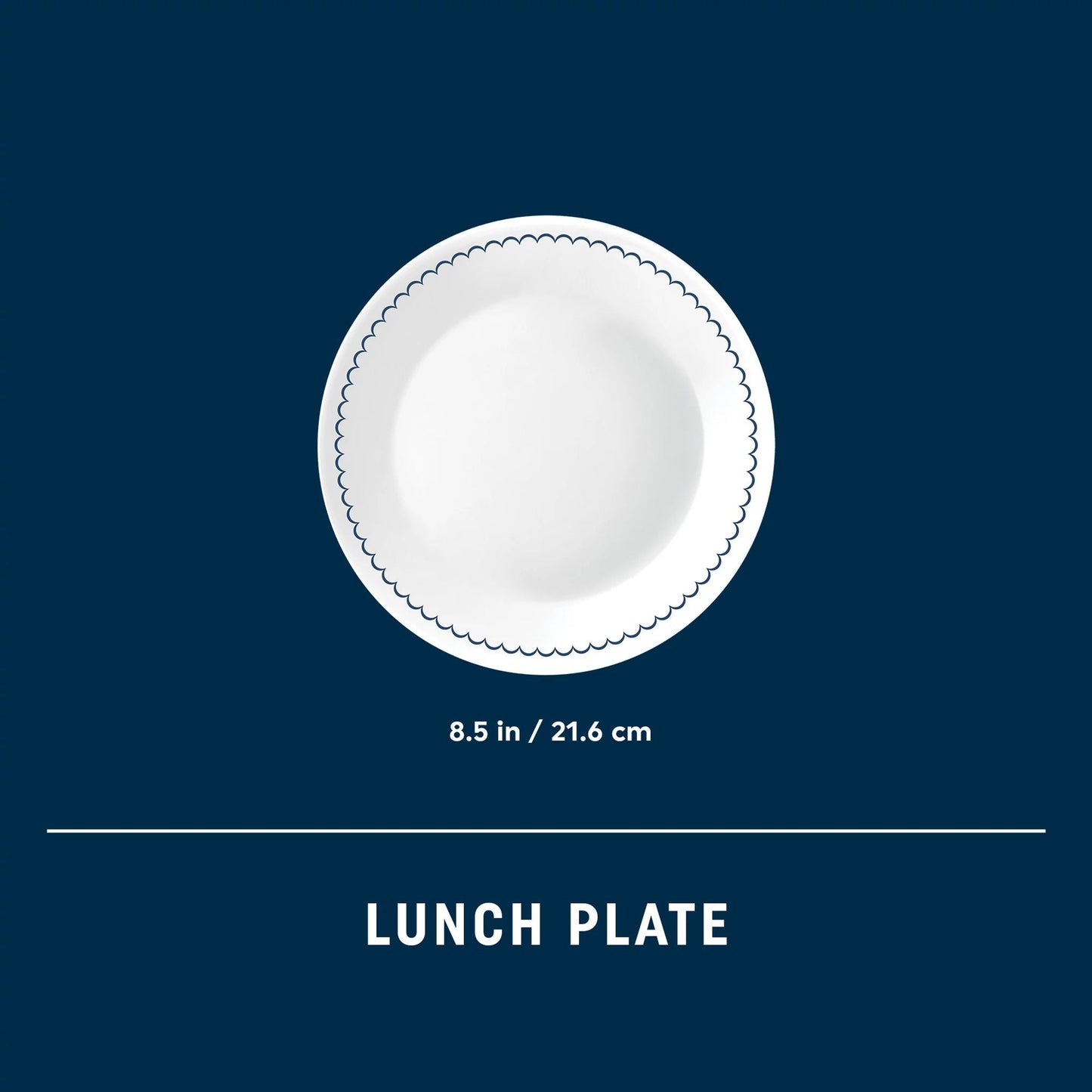 Corelle® Caspian Lace 8.5" Lunch Plate, 6 pack