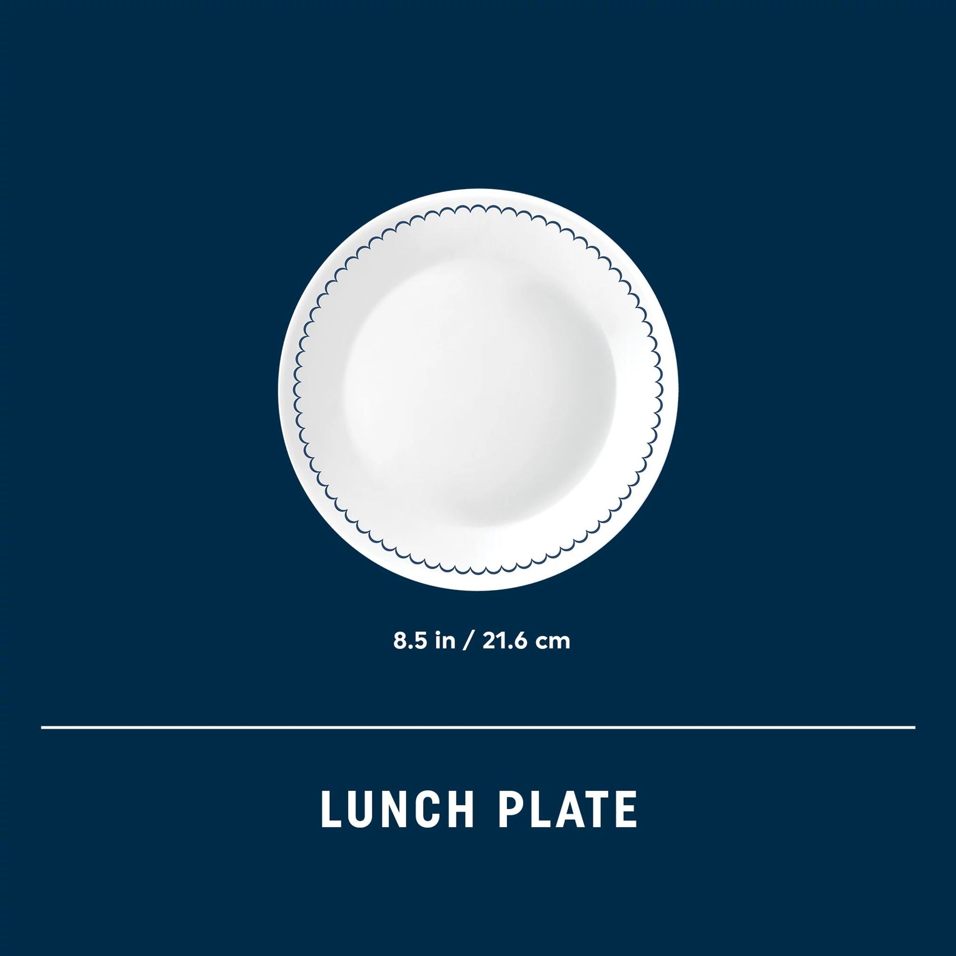 Corelle® Caspian Lace 8.5" Lunch Plate, 6 pack