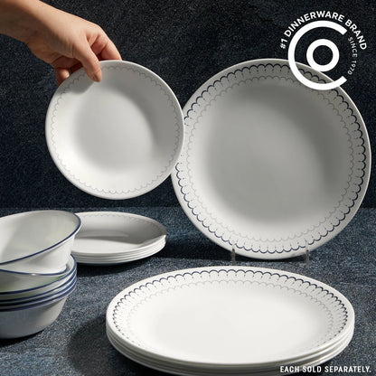 Corelle® Caspian Lace 6.75" Appetizer Plate, 6-pack