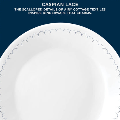 Corelle® Caspian Lace 6.75" Appetizer Plate, 6-pack