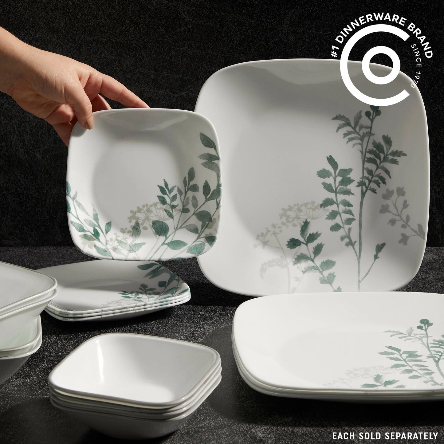 Corelle® Square Amalie 6.5" Appetizer Plate