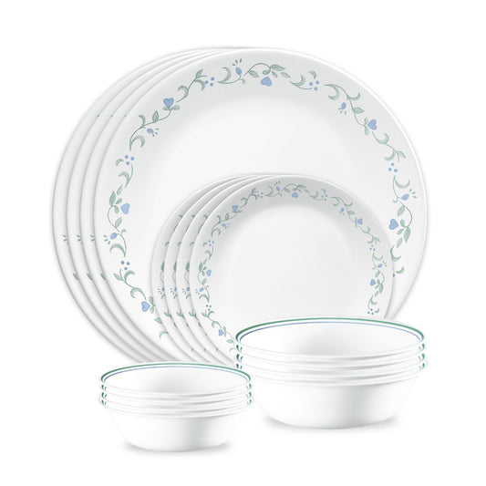 Corelle® Country Cottage 16-piece Mugless Dinnerware Set, Service for 4