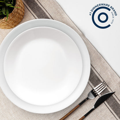 Corelle® Shimmering White Salad and Dinner Plates Set, 8-pack