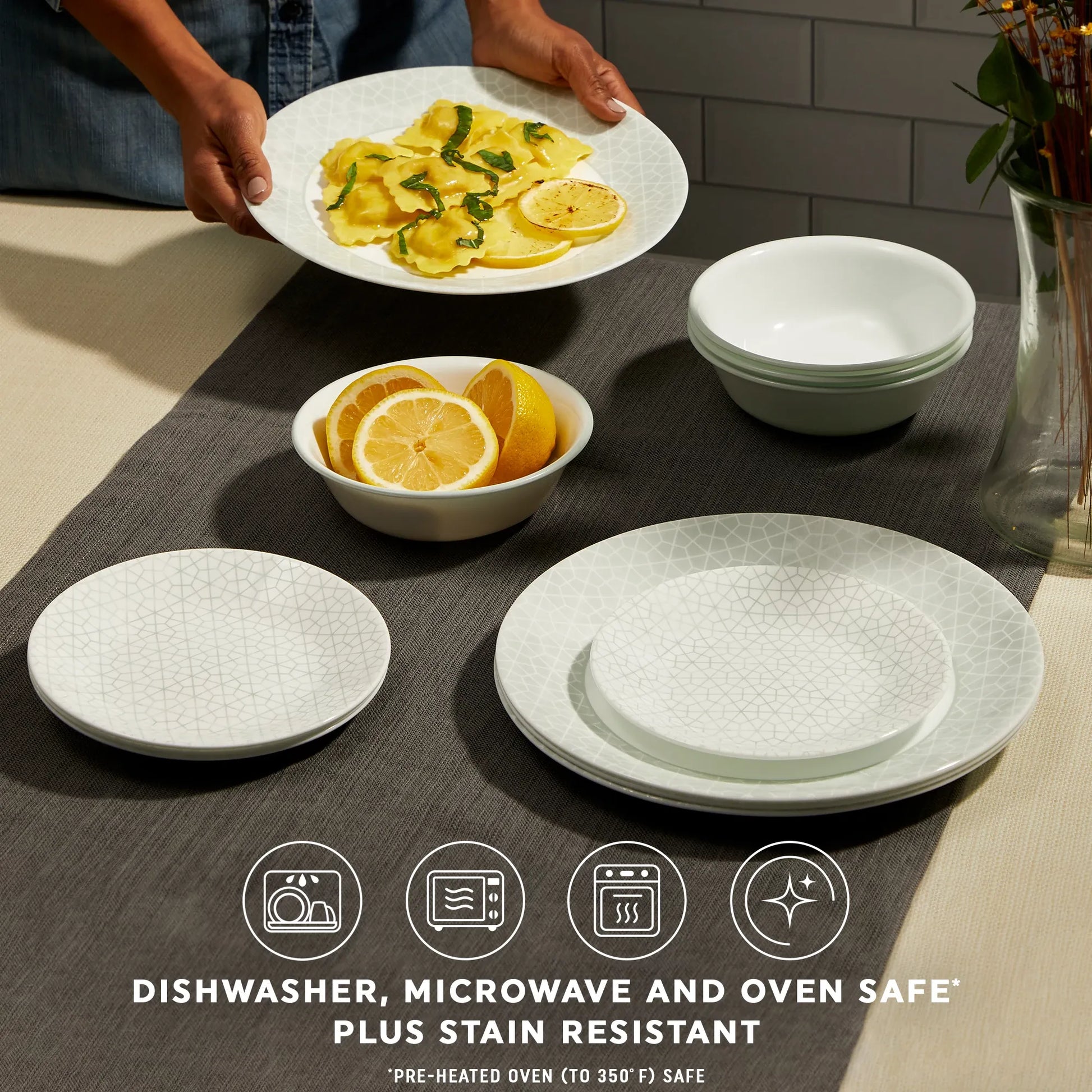 Corelle® Knox 18-piece Dinnerware Set, Service for 6