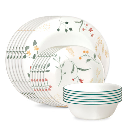 Corelle® Wildflower Scatter 18-piece Dinnerware Set, Service for 6