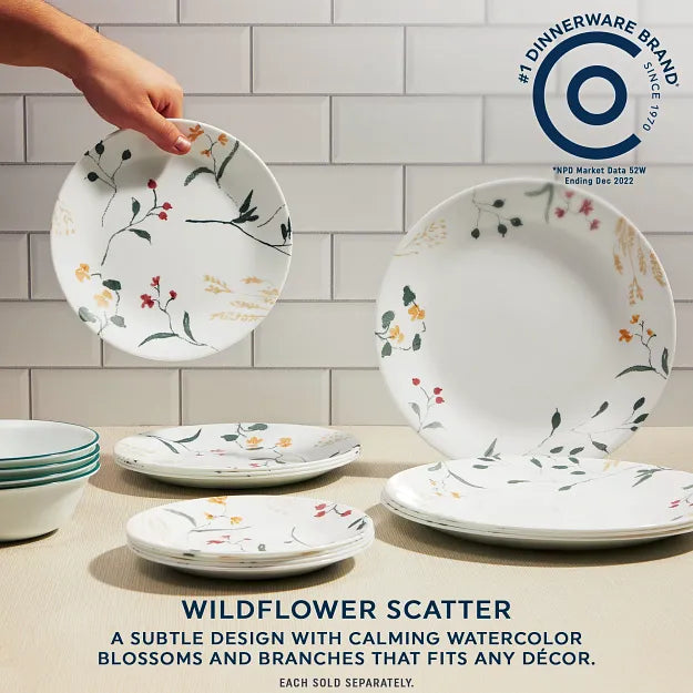 Corelle® Wildflower Scatter 6.75" Appetizer Plate