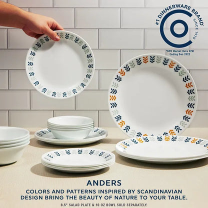 Corelle® Anders 18-piece Dinnerware Set, Service for 6